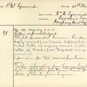 Soldier packet page