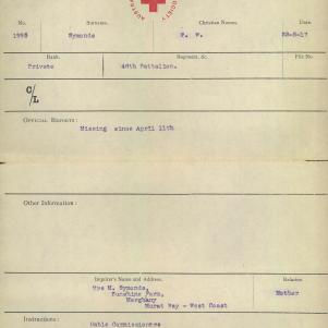 Soldier packet page