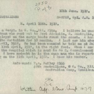 Soldier packet page