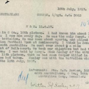 Soldier packet page