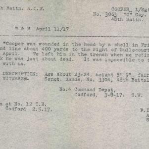 Soldier packet page