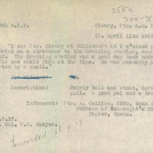 Soldier packet page