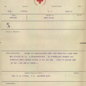 Soldier packet page