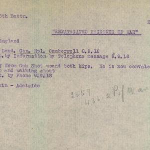 Soldier packet page