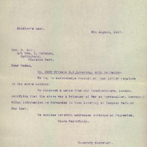Soldier packet page