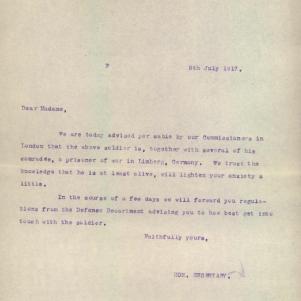 Soldier packet page