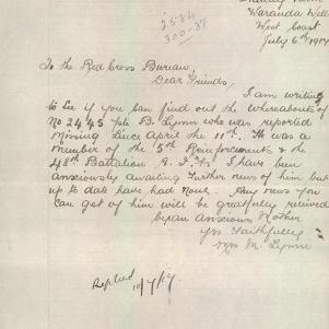 Soldier packet page