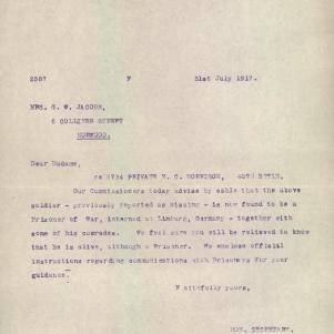 Soldier packet page