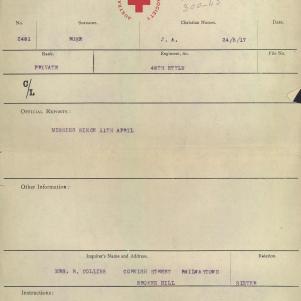 Soldier packet page
