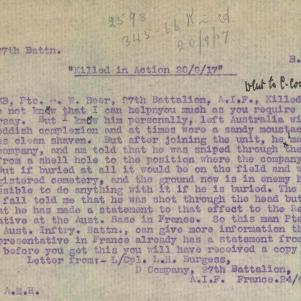 Soldier packet page