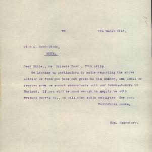 Soldier packet page