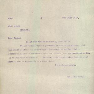 Soldier packet page