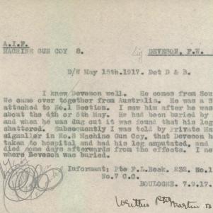 Soldier packet page