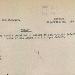 Soldier packet page
