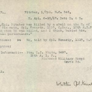 Soldier packet page