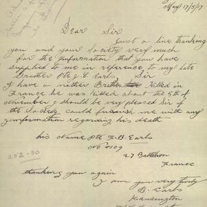 Soldier packet page