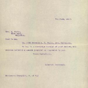 Soldier packet page