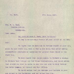 Soldier packet page