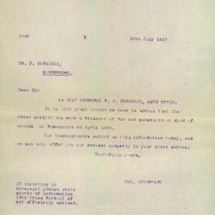 Soldier packet page