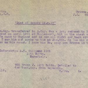 Soldier packet page