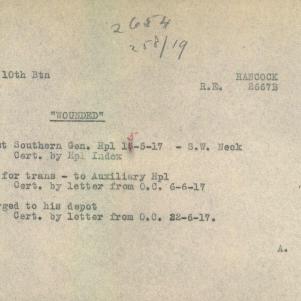 Soldier packet page