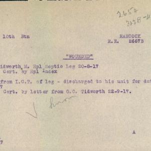 Soldier packet page