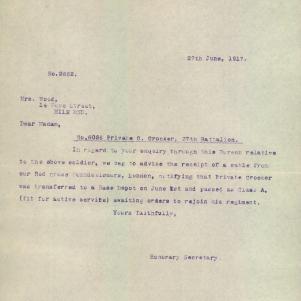 Soldier packet page