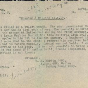 Soldier packet page