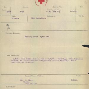 Soldier packet page