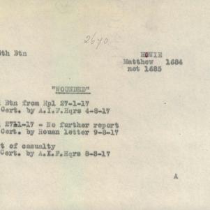 Soldier packet page