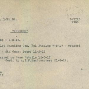 Soldier packet page