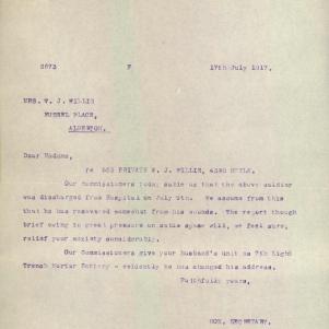 Soldier packet page