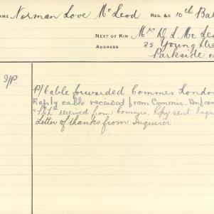 Soldier packet page