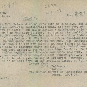 Soldier packet page