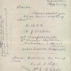 Soldier packet page