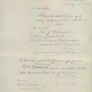 Soldier packet page