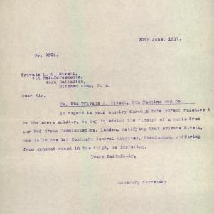 Soldier packet page