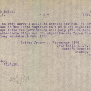 Soldier packet page