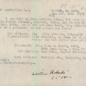 Soldier packet page