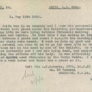 Soldier packet page