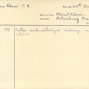Soldier packet page