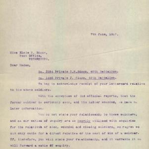 Soldier packet page