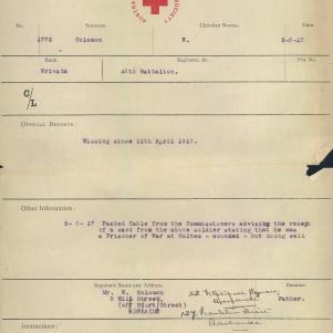 Soldier packet page
