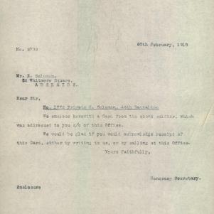 Soldier packet page