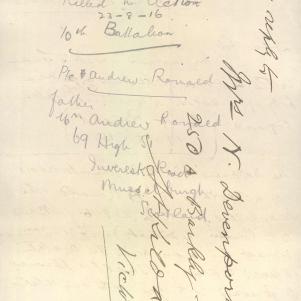 Soldier packet page