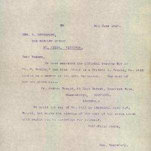 Soldier packet page