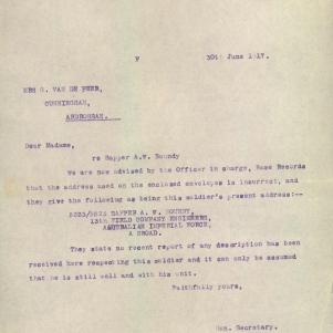 Soldier packet page