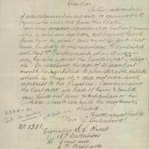 Soldier packet page