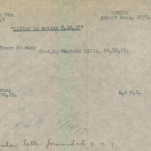 Soldier packet page