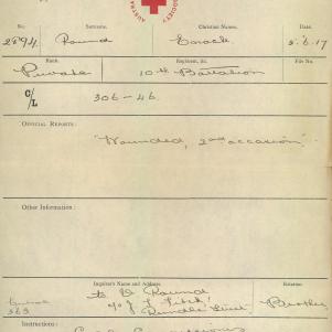 Soldier packet page